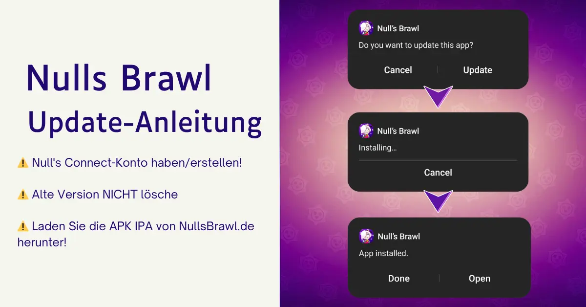 Schritt‑für‑Schritt Anleitung zum Aktualisieren der APK‑Datei auf Android mit Screenshots.
